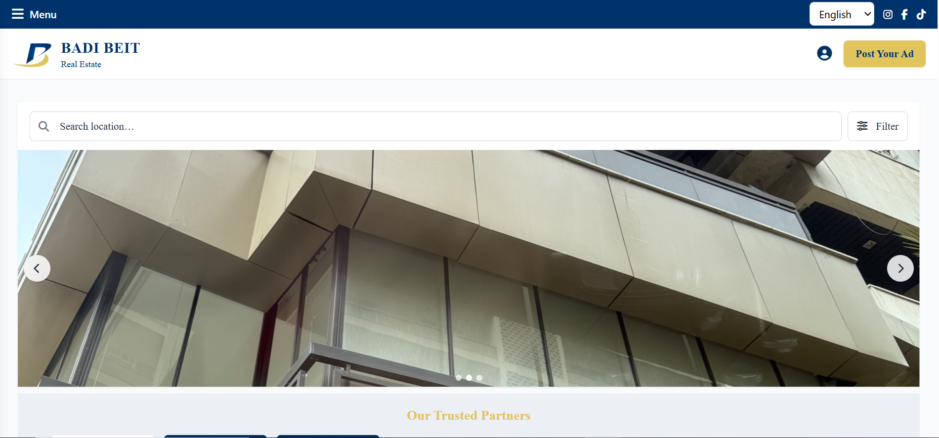 Badi Beit website preview