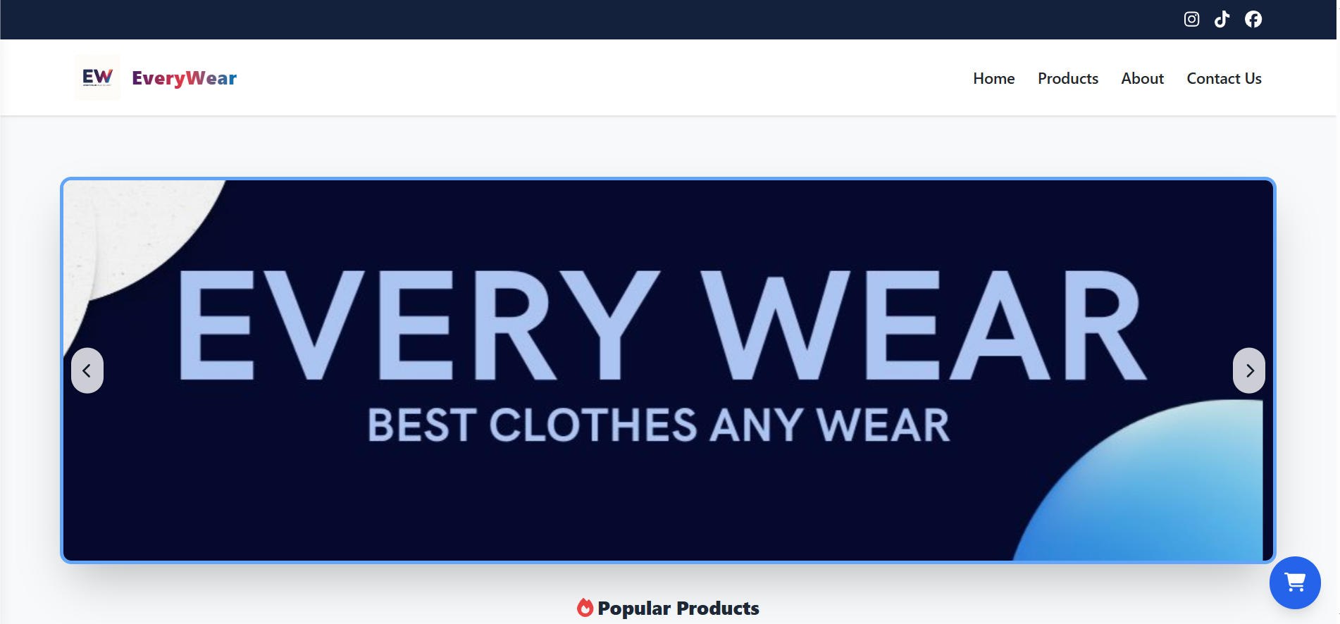 EveryWear website preview